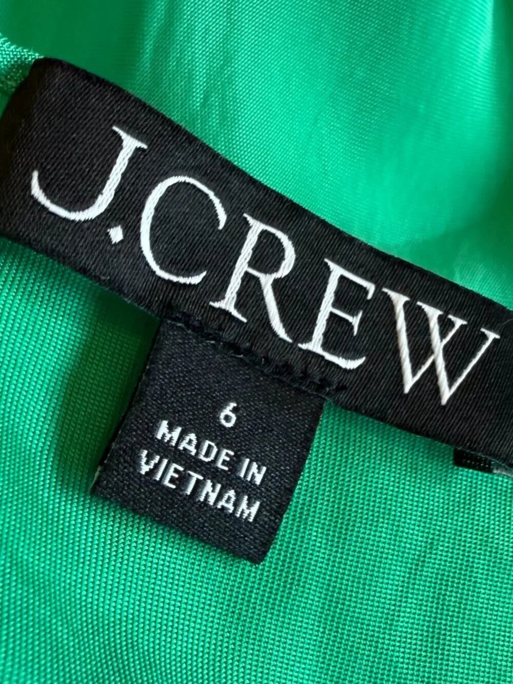 J. Crew Bold Green Midi Dress Spaghetti Strap Flowy Wedding Party Size 6 Women's